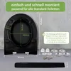 WC Sitz D-Form Schwarz mit Absenkautomatik Motiv White Produktbild-Vorschau 4