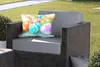 MuchoWow® Outdoor Kissen - Bunte Ostereier auf einem Produktbild-Vorschau 5