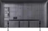 The back of a Samsung TV is shown, mounted on its stand. Produktbild-Vorschau