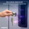 AREBOS Aktenschrank, Stahl, Grau, 90 x 90 x 40 cm, Produktbild-Vorschau 3