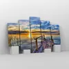 Bild auf Leinwand - Leinwandbild - See Brücke - 150x100cm - Produktbild-Vorschau 4