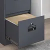 Aktenschrank Anthrazit 44 x 50 x 106,5 cm Kaltgewalzter Produktbild-Vorschau 5