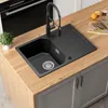 Granitspüle Küchenspüle 65 x 45 cm, pflegeleichte Produktbild-Vorschau 2