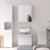 Badmöbel-Set Vicco Fredd Weiß Hochglanz 4 Teile, Model Produktbild-Vorschau 4