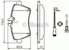 Bosch Bremsbelagsatz, Scheibenbremse  0 986 494 087 Produktbild-Vorschau 1