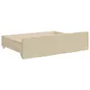 vidaXL Lit de jour extensible avec tiroirs Crème 90x200 cm Voir les images du produit 11