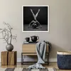 Poster - Poster ohne Rahmen - Frau Gymnastik Yoga - 60x60 Produktbild-Vorschau 6