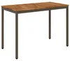 vidaXL Table de jardin, style naturel et café, 108,5 x 55 x Voir les images du produit 1