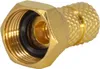 PremiumX 10x F-Stecker 4mm schraubbar 4,0 mm Aufdrehstecker Produktbild-Vorschau 2