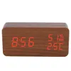 Houten wekker met LED-display, spraakbesturing, Productafbeelding-voorbeeld 2