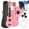 SUPRIMO UK21 SET PK Sopraan-ukelele 21" met roze houten Productafbeelding-voorbeeld 1
