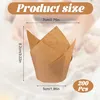 200 Stück Tulpen Backförmchen Muffinförmchen Papier Cupcake Produktbild-Vorschau 2