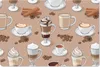 MuchoWow® Schreibtischunterlage Muster - Kaffee - Produktbild-Vorschau 1