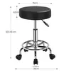 Yaheetech Rollhocker Drehhocker, höhenverstellbar 50,5–65 Produktbild-Vorschau 3