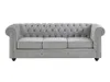 Couchgarnitur 3+2 - Samt - Hellgrau - CHESTERFIELD Produktbild-Vorschau 2