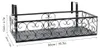 Iron Balcony Hanging Flower Rack Pot Stand Plant Storage Produktbild-Vorschau 2