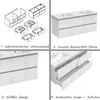 120 cm Badmöbel-Set Unterschrank mit dünn Keramik Produktbild-Vorschau 4