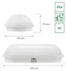 Spectrum LED Außenleuchte Wandlampe Weiß oval IP54 20W Produktbild-Vorschau 7