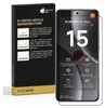 A product packaging box and a smartphone with a screen protector applied. Produktbild-Vorschau