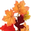 com-four® 2x Herbstgirlande aus künstlichen Ahornblättern - Produktbild-Vorschau 3