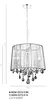 Żyrandol Italux Cornelia z kryształkami chrom MDM-2572/3 W Podgląd zdjęcia produktu 5