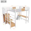 MODFU Hochbett 140 × 200 mit Matratze,Jugendbett mit LED Produktbild-Vorschau 6