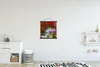 MuchoWow® Textilposter Wasserfall - Rosa - Bäume 40x40 cm Produktbild-Vorschau 2