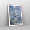 Gerahmtes Poster - Rahmen in heller Eiche - Gold Blau Farbe Produktbild-Vorschau 8