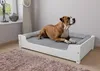 Hundebett für große Hunde 100x60 Kiefer weiß Tierbett Produktbild-Vorschau 2