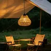 ZELURXX LED Pendelleuchte aus Rattan, Akku, 5 W, RGB, Produktbild-Vorschau 5