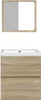 vidaXL Armoire sous lavabo avec lavabo miroir chêne Sonoma Voir les images du produit 3