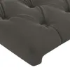 vidaXL LED Kopfteil Dunkelgrau 147x16x118/128 cm Samt Produktbild-Vorschau 5