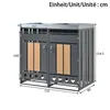 Flieks kontajnerový box 2 ks, kontajnerový box so strechou Náhľad obrázku produktu 4