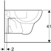 Geberit 203040068 Renova Wand-WC Tiefspüler Produktbild-Vorschau 8