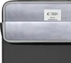 Close-up view of the interior of a black laptop bag, showing the soft lining and a label. Anteprima dell’immagine prodotto