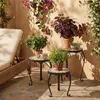Lot de 3 : tabourets, tables basses et étagères en Voir les images du produit 4