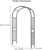 Metalowa pergola - siatka do pnących roślin, 260x150 cm - Podgląd zdjęcia produktu 2