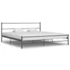 vidaXL Bettgestell Grau Metall 180×200 cm Produktbild-Vorschau 7
