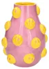 Gift Company Artisan Vase Smile L rosa/gelb 18cm Produktbild-Vorschau 1