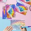Glitter regenboog uitnodigingskaarten - Set van 12 - Productafbeelding-voorbeeld 5