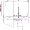 vidaXL Filet de sécurité pour trampoline rond de 3,05 m Voir les images du produit 7