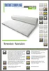 A mattress topper is shown rolled up and unrolled, with accompanying feature icons and descriptive text. Produktbild-Vorschau
