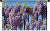 MuchoWow® Wandteppich Wandbehang Blauer Regen mit blauem Produktbild-Vorschau 1