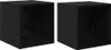 vidaXL Armoire murale, 2 pièces, noire, imitation chêne, 37 Voir les images du produit 1