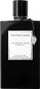 A black perfume bottle with a white label and a small silver tag. Voir les images du produit