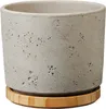 Blumentopf Soendgen Paros Deluxe Keramik Holz Ø 23 cm H 20 Produktbild-Vorschau 1