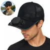 Solar Ventilator Cap USB aufladbar, kühlende Mesh Kappe mit Produktbild-Vorschau 1