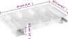 A 3D render of a stainless steel cold smoke generator with dimensions indicated. Náhľad obrázku produktu