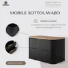 RODAN | Mobile da bagno - 80 CM - Nero opaco - MDF - 2 Anteprima dell’immagine prodotto 2