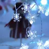 A string of snowflake-shaped LED lights. Náhled obrázku produktu